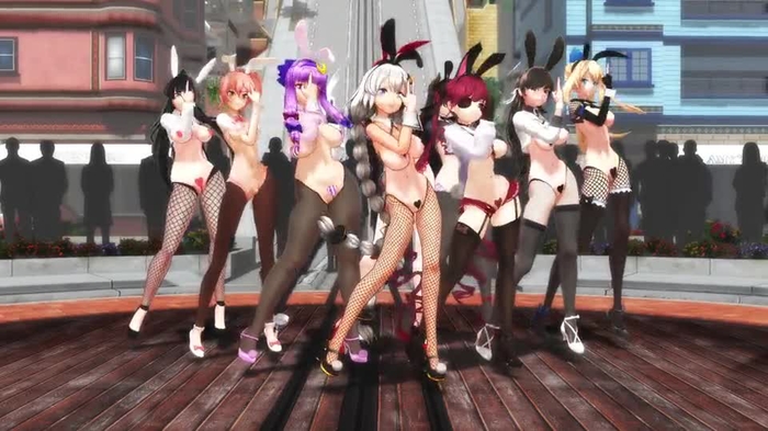 [Blender] One・Two・Three 逆バニー 戰隊10人!