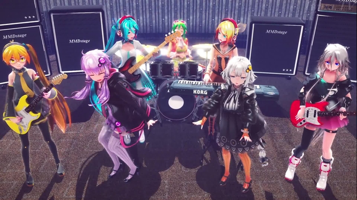 【BAND MMD】デカダンスバンドwithゆづきず(ダンスダンスデカダンス)