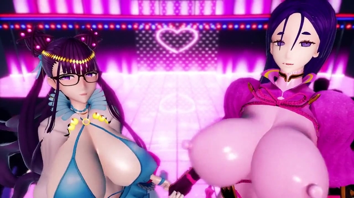【MMD R-18】ゆるっとだんす【ヨシュアグレイス式源頼光＆あかね式紫式部】 2