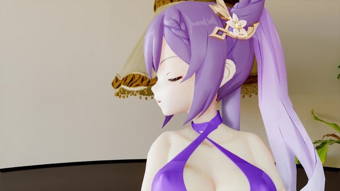 MMD〜刻晴淫纹软兔兔2///////布EEVEE ////第五十三期