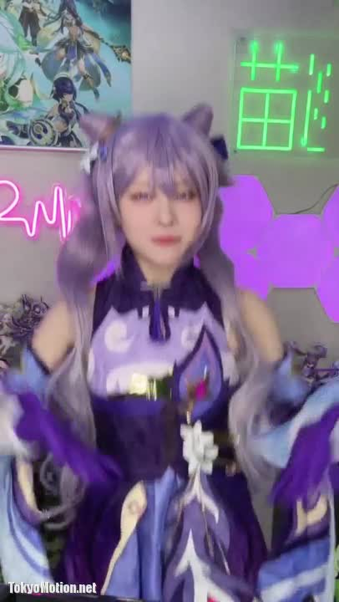 背景が原神グッズまみれな刻晴 #genshinimpact #原神 #刻晴 #愛包ダンスホール#cosplay #コスプレ