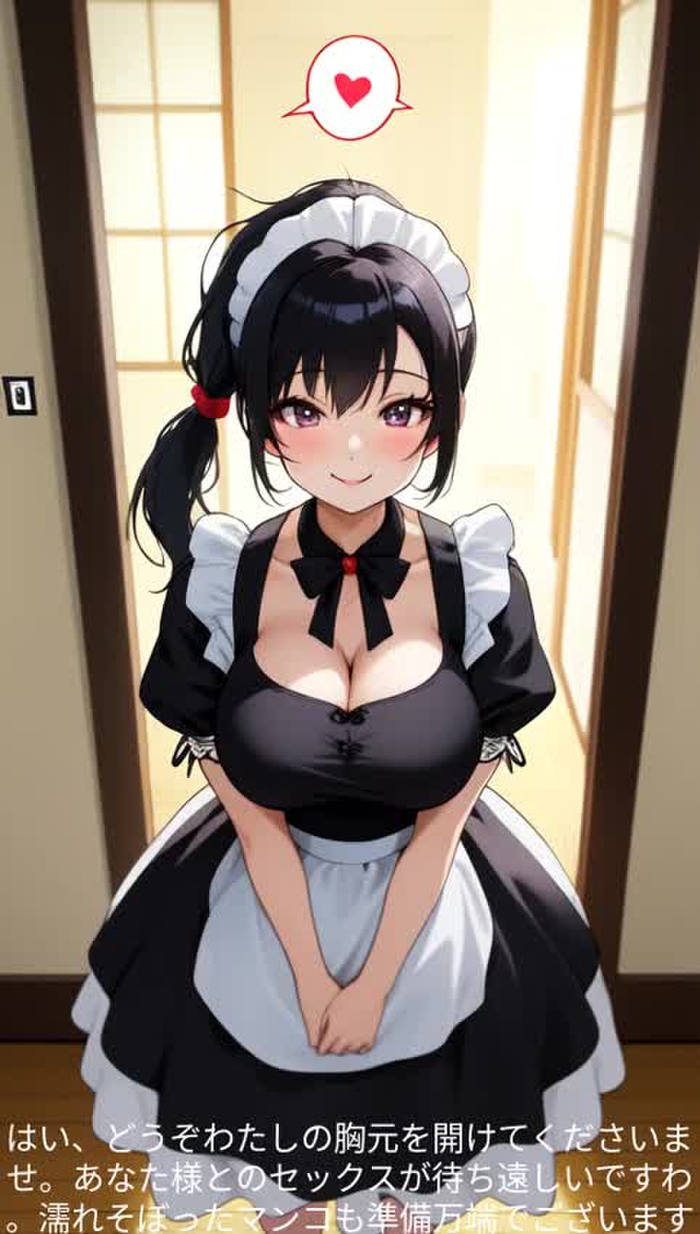 Whisper ASMR 2-1, kawaii maid (Japanese, Hentai, AI-generated) 2