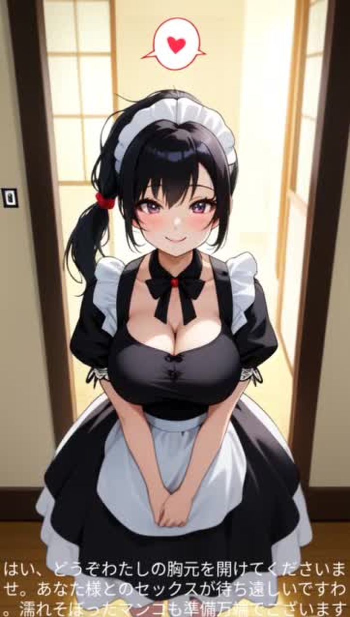 Whisper ASMR 2-1, kawaii maid (Japanese, Hentai, AI-generated) 1