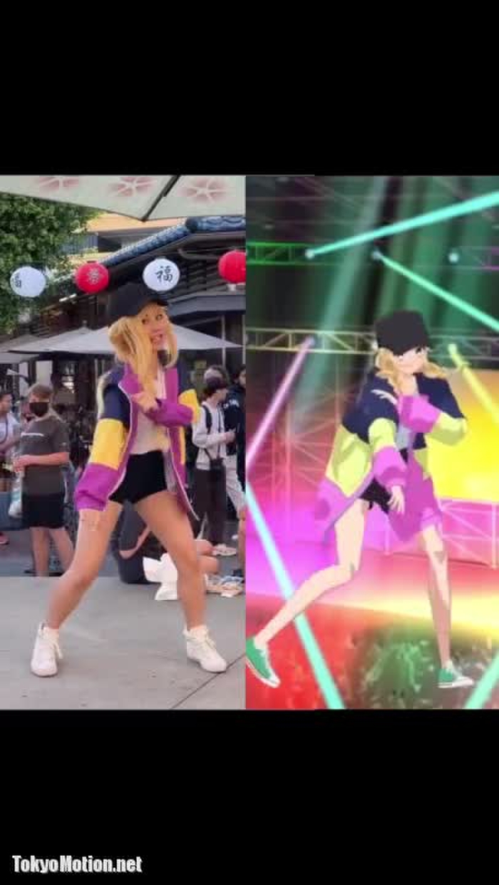 CHIKI CHIKI BAN BAN Dance Cover in Eiko Tsukiki Cosplay from Ya Boy Kongming 🪩#コスプレ