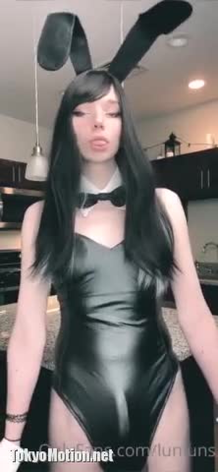超美人男の娘 バニー女装 コスプレ オナニー