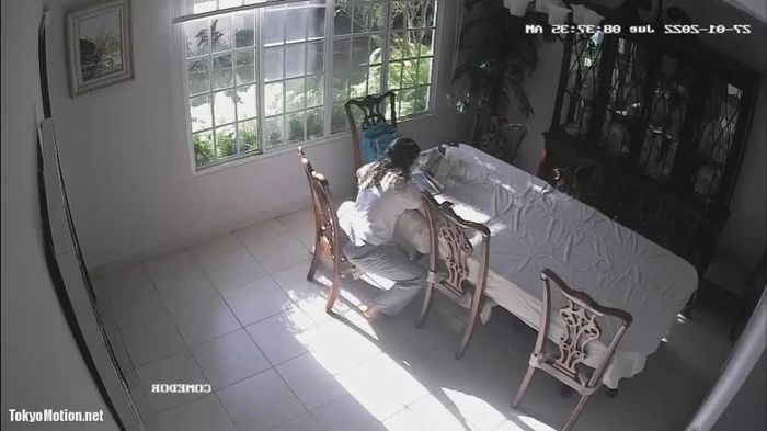 オナニー盗撮15 椅子角