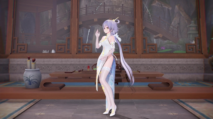 杏辞 洛天依 丹青 渐脱 长筒袜