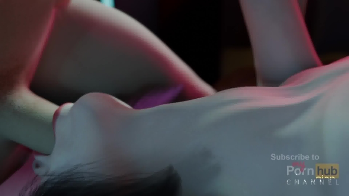 Nexus 3 Neon dreams. Cyberpunk sex with busty brunette. Extreme deepthroat