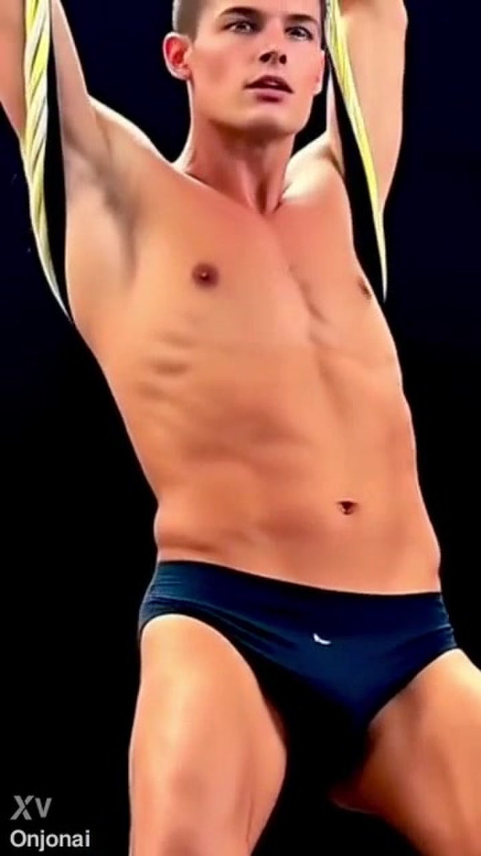 OnJonAI Stretching In Briefs Montage AI